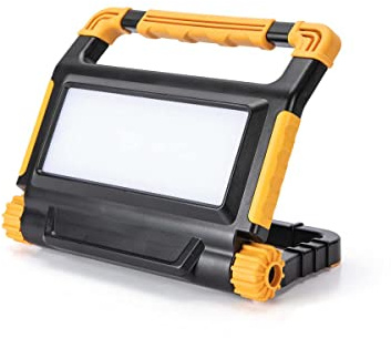 FANTON 62676 LED Scheinwerfer Horus Arbeitsscheinwerfer 15W 1400lm IP54 mit tragbarer Industrie-Halterung 6500K 120° Powerbank mit USB-A Steckdose Ladeeingabe 5V DC USB-C