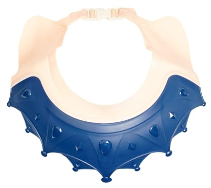 Protección ajustable para ojos y oídos, 1 pieza, azul-rosa, protección suave contra el champú para niños pequeños y adultos, gorro de ducha para niños, gorro de champú para bebés