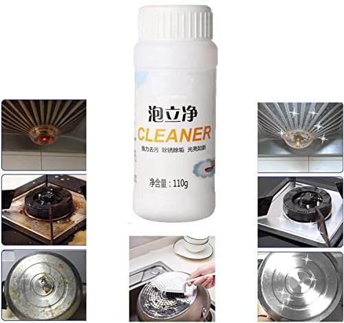 Foam Rust Remover Kitchen All-Purpose Cleaning Powder,Multi-Purpose Foam Cleaner Rust Remover,Kitchen Instant Cleaning Powder,Soak to Clean Greasy Dirt (1 Pcs, 110g)