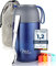 Milu® Thermobehälter für Essen 800ml, Edelstahl Warmhaltebehälter mit Löffel, Thermobecher Essen, Thermo Lunchbox für Kinder, Erwachsene, Thermobox Suppen, Babybrei, Speisebehälter Navyblau, 800ml