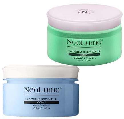 2x SYNERGY BODY SCRUB REINIGENDES KÖRPERPEELING Duft Kiwi & Ocean Sparset