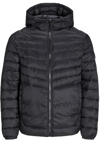 JACK & JONES Veste matelassée à capuche Noos Jjesprint pour homme, Noir, XXL