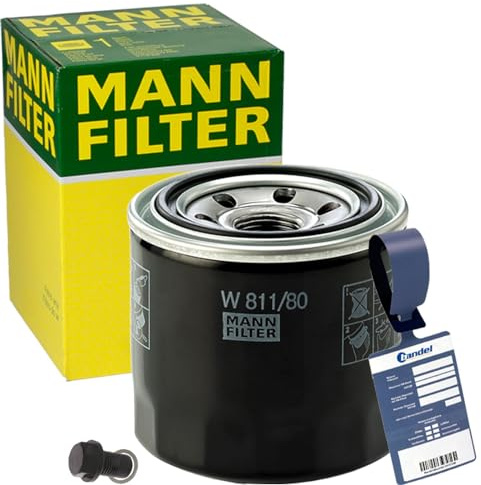 Mann Ölfilter Ölwechselset | W811/80+257.840.011+MN1801 passend für i20 i30 Cee'd