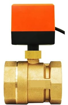 MUHM 2-Wege-Motorkugelhahn BSP 1/2 3/4 1 1-1/4 Zoll elektrischer Kugelhahn 3-Draht-Elektroventil (Color : CN01_DN25, Size : DC12V)