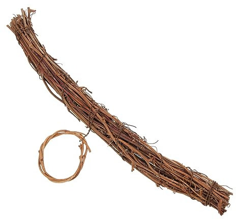 LIFKOME DIY Hängender Rattankranz Dekorativer Kranzaufhänger Kranzreifen DIY Weihnachtsrattankranz