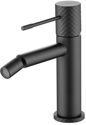 IMEX - Robinet Bidet | Robinet mitigeur Bide | Robinet de bidet avec mélangeur d'eau chaude et froide | Robinetterie Bidet | Installation facile | Série Gênes | Couleur noir mat