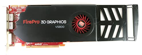 AMD 100-505605 FirePro V5800 1GB GDDR5 - Tarjeta gráfica (FirePro V5800, 1 GB, GDDR5, 128 bit, 2560 x 1600 Pixeles, PCI Express x16) (Reacondicionado)