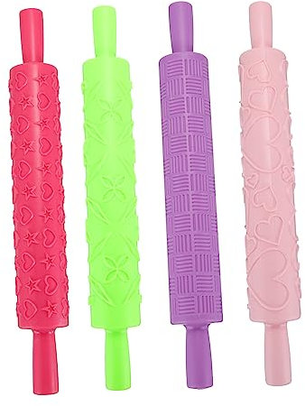 Garneck 4pezzi Goffrati Utensile Per Biscotti e Pasta Goffrato Per Decorazioni Creative Da e Leggero Design Innovativo Per Dolci Fatti Casa
