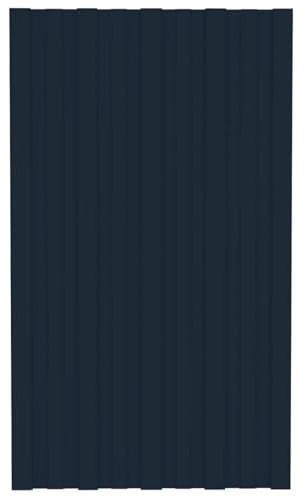 Xichuzi Dachpaneele 36 STK Trapezblech Dachplatten, Wellblechplatten Für Dach, Dachblech, Dachschindeln Für Gartenhaus, Verzinkter Stahl Anthrazit 80x45 cm