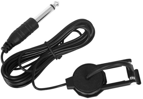 TOYANDONA Micro pour Violon Clip Noir Non Invasif Capteur Abs et Métal pour Musiciens, Reproduction Sonore Précise et Installation sans Perçage
