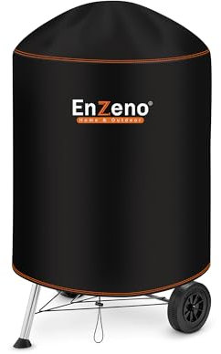 Copertura per barbecue a sfera, resistente alle intemperie, 420D, Oxford, copertura rotonda per barbecue a gas, impermeabile, antipolvere, copertura antistrappo, 71 x 90 cm