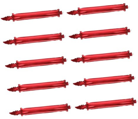 Luxshiny 10piezas Animadora Vela Inflable Matracas Para Eventos Deportivos Palos Gruesos Para Animar Equipos Suministros Para Fiestas Aplausos