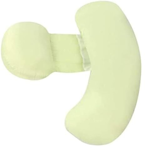 KEuLen Cuscino Gravidanza, Cuscino per Gravidanza, Cuscino a Forma di U for Tutto Il Corpo, for Supporto Durante L'Allattamento e la maternità, Fodera in Cotone Rimovibile(Green)