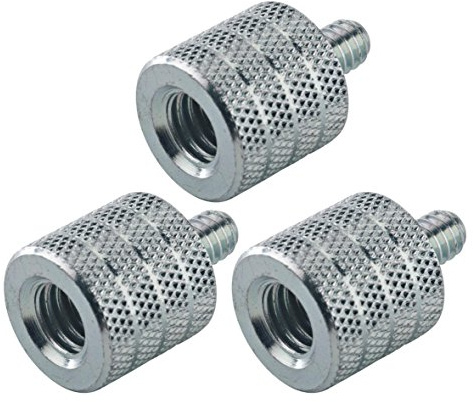 3er SET K&M 21920 Reduziergewinde (3/8 innen, 1/4 außen) verzinkt