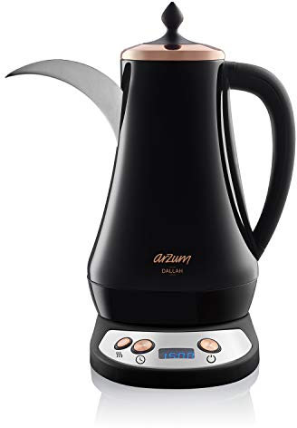 Arzum AR3070 Dallah Arabic Coffee Maker, Plastic, 1300 W, 1.3 liters, Black