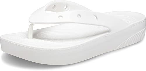 Crocs Dam klassisk plattform flip W Clog, Vitt, 35 EU
