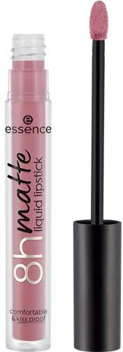 essence 8h matte liquid lipstick, Nr. 06, Pink, langanhaltend, mattierend, schnelltrocknend, matt, vegan, wasserfest, ölfrei, ohne Alkohol, 3er Pack (3x2.5ml)