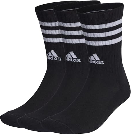 adidas 3 Stripes Socks Socken 3er Pack (37-39, black/white)