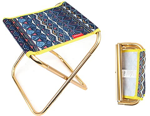 YIDATA Sgabello da campeggio ultraleggero, sgabello pieghevole portatile con borsa da trasporto per campeggio all'aperto, pesca, picnic, barbecue, escursionismo, zaino in spalla mare