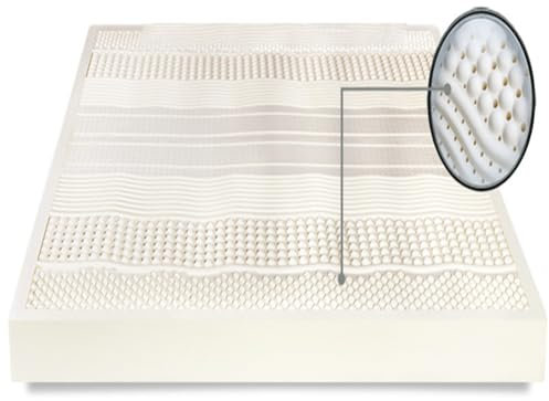 ARyako 100% Natur-Latex Matratze,Kompression Und Keine Verformung, Wabenporenbelüftung, Weich Und Bequem,Naturkautschuk Matratze,2in,80x200cm(31x79in)