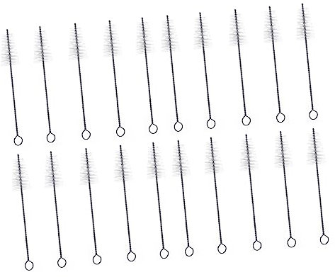 POPETPOP 20pcs Metal Pastry Bags Brush Nozzle Cleaner Multi-purpose Bottle Brush Easy Clean Reusable Non-stick