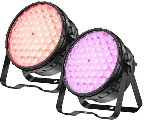 BETOPPER Projecteur de Scène 200W Par LED DMX RGBW Lumière de Scène CRI >90 5000 Lm Jeux de Lumiere Disco Eclairage Scene pour DJ, Fête, Bars, Mariages et Festivals 2PCS