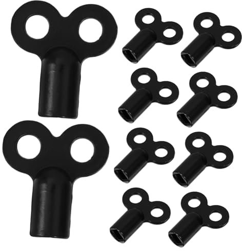 Uonlytech 10pcs Radiator Bleed Key Set Zinc Alloy for Heater Valve Head Radiator Tail Key Multi-Functional Utility Keys