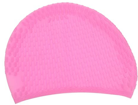 BELLIFFY Damen Badekappe aus Flexiblem Silikon mit Ohrenschutz für Langes Haar zum Schwimmen und Wassersport