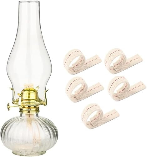 Große Kammer-Öllampe – Vintage Erosen-Laterne aus Glas für den Innenbereich