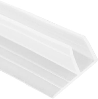 Duschdichtung für Glastüren, 2m F-Form Bad Dusche Bildschirm Tür Dichtung Streifen für Glas 4-6mm Dichtung Lücke, für alle Duschtüren, Dusche, Badewanne