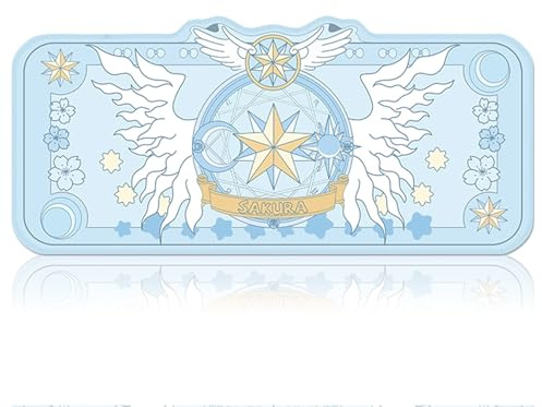 Anime Mouse Pad Kawaii Desk Pad XLarge Size Kawaii Desk Cccessories Gaming Mousepad Kawaii Room Decor for Girls (Blue)