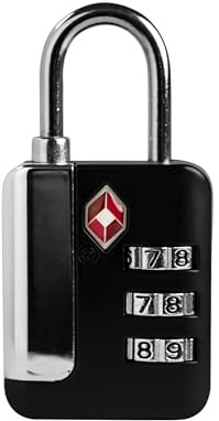 UP Security TSA Cadenas pour bagages, petite serrure à combinaison pour casier, cadenas à combinaison à 3 chiffres, cadenas combiné approuvé par la TSA pour casier de gym, valise de voyage, étui à
