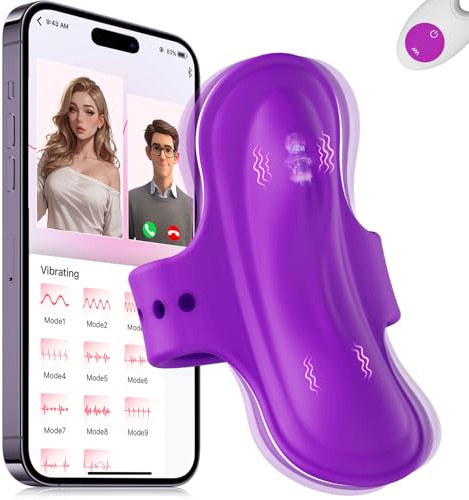 YeeSexDo Mini vibrador portátil con control remoto por app, juguete sexual para mujeres y parejas, vibrador tipo mariposa para llevar a todas partes, 11 modos de vibración