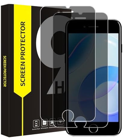 Cable Leader 2 Stück Schutzfolie für Panzerglas für iPhone 6/6s/7/8/SE 2020 Sichtschutzfolie, 2.5D Anti-Scratch Anti-Scratch iPhone 6 Sichtschutz, HD-Klar Splitterfest iPhone SE Displayschutzfolie