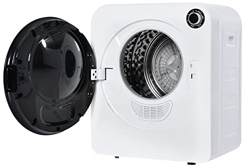 Fppuueg Secadora de Evacuación 3 kg, Secadora de Ropa 830W, 5 Programas, Función de Temporizador, Montable en Pared, Protección Contra Sobrecalentamiento, Blanco C [Clase de eficiencia energética G]