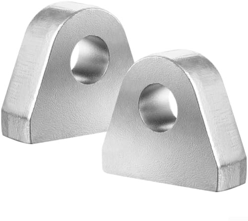 Dos soportes soldados con autógena del grillete del acero de aleación para la instalación del remolque y del parachoques, diseño de base reforzada, perfil dimensional consistente