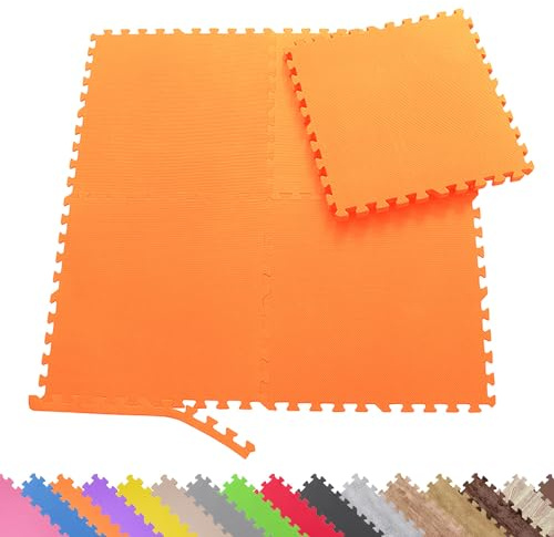 Sporttrend 24® 6 Schutzmatten + 12 Randstücke Set Farbwahl 60x60x1cm | 2,16qm | Bodenschutzmatte Sportmatte Gymnastikmatte Puzzlematte Fitnessmatte Unterlegmatte Bodenmatte Trainingsmatte Yogamatte