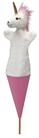 Marionett handdocka djurhanddockor enhörning enhörning 58 cm, perfekt för dockvärmare och rollspel, för barn baby pojkar flickor