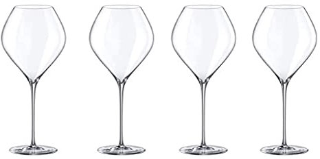Erik Xian Bicchieri da Vino Grandi, Bicchieri da Vino a Stelo Lungo soffiati a Mano in Cristallo Premium per degustazione di Vini, Anniversario di Matrimonio, Natale