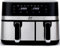 NETTA 9L Dual Basket Drawer Air Fryer with Digital Smart Programmes Double XL Family Size Small and Large Drawer - Black