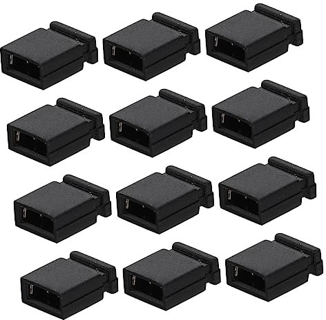 Healvian 1000 Stück 2,54mm Leiterplatten Shunts Kurzschlusskappen Zum Verbinden Von Stiftleisten Für Pcbs Langlebige Jumperkappen Für Motherboards Und Elektronik