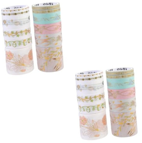 DIYEAH 24stücke Delikate Washi Tape Aufkleber Kreative Dekoration Für Tagebuch Scrapbooking Und -projekte Aus Hochwertigem Papier Für Planer Und