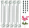 MEYAGOT Anneau De Support De Plante,20 Pièces 30cm Tuteur Cercle,Tuteurs pour Plantes avec 20 Pinces A Plantes,Plante Anneau,Réutilisable Tuteur Plante Interieur pour Plantes,Fleurs,Légumes