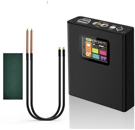 Kit saldatore a punti a batteria, Saldatrice a punti 30ar, saldatrice portatile al nichel da 0,1-0,15 mm, batteria al litio 18650 con display digitale Per realizzare pacchi batteria(30 Gear)
