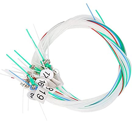 Remingtape Komplette Saiten 1 Satz 19 Nylonsaiten Ersatzteile Zubehör für Siebensaitige Harfe Harfeninstrumententeile für Siebensaitige Harfe
