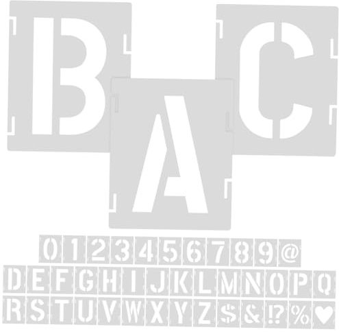 CORHAD Druckschablonen – Doodle-malvorlagen Zarte Buchstabenschablonen Sprühschablonen Für Die Heimdekoration