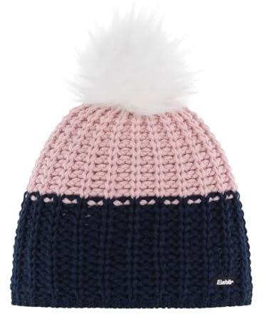 Eisbär Strickmütze mit Kunstfell-Pompon marine (300), 000