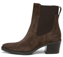Marc OߴPolo Damen Stiefeletten spitz aus Leder, Braun (Dark Brown), 37