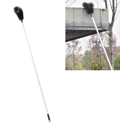 Gutter Cleaning Tools from Ground, Adjustable Gutter Cleaner and Brush, Multifunctional High Efficiency Long Reach Gutter Guard Roofing Tool, for Removing Leaves and Debris