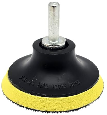 HERO Stützteller Polierpad Klett-Schleifteller mit M14-Bohradapter Aufnahmeteller 80mm Polierteller Klettverschluss Schleifen Schleifpads Polierfell Schleifpapier Bohrmaschine Winkelschleifer